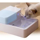 Светодиодный + УФ стерилизатор 1,8л, автоматический фонтан для воды для домашних животных, 12 В, безопасная питьевая фильтр-миска для собак и кошек