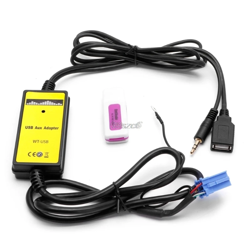 Автомобильный аудио MP3 интерфейс CD адаптер AUX SD USB Дата кабель Mini 8P подключение