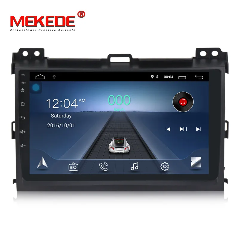 MEKEDE HD 2din 9 дюймов Android 8,1 автомобильный dvd-плеер для Toyota Prado 120 Автомобильный мультимедийный плеер Автомобильный Радио gps Навигация BT карта