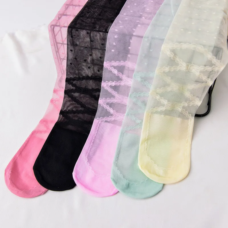 Лидер продаж детские колготки для девочек балета маленьких шелковые в горошек |