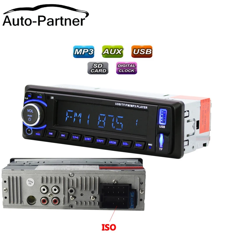 Автомагнитола 1din mp3-плеер FM Aux вход SD USB музыка MP3 bluetooth свободные руки | Автомобили