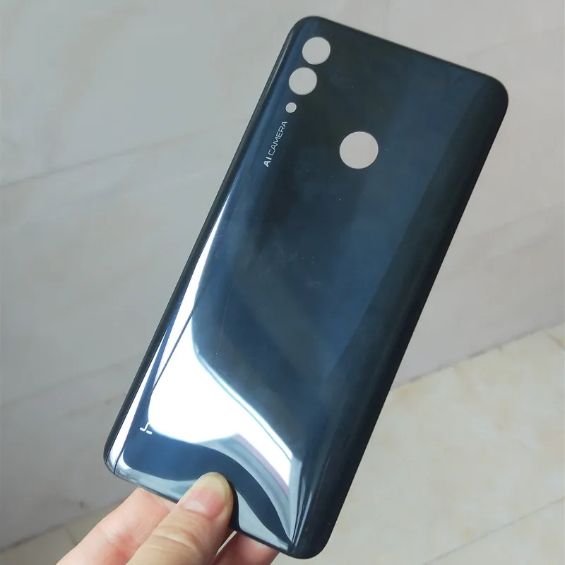 Чехол для huawei Honor 10 lite на заднюю панель со стеклянной панелью, задняя крышка для батареи, запасная дверь, клейкая наклейка и логотип