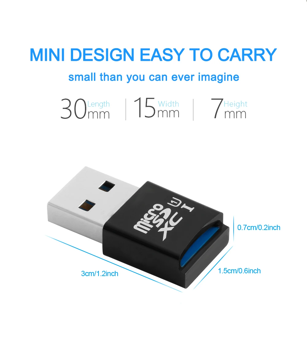 Rocketek usb 3,0 мульти карта памяти ридер адаптер мини кардридер TF micro SD ПК компьютер ноутбук аксессуары