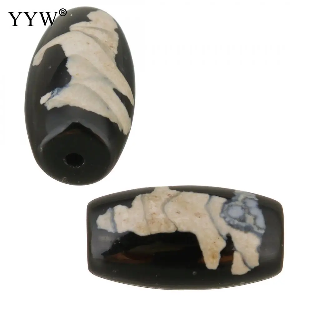 Бусины Dzi из натурального тибетского оникса модные брендовые аксессуары для