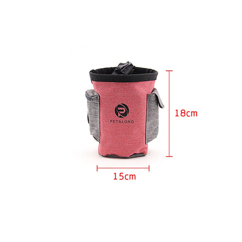 Outdoor Portable Pet Food Bag Waterproof Dog Training Waist Pockets Red Blue Coffee Snack Detachable Storage | Дом и сад