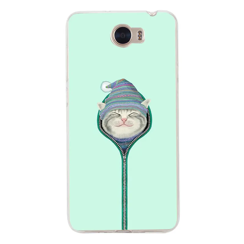 Fashion Phone Case For Huawei P10 lite Y5 2017 Y6 II Pro Y7 Nova2 Plus Mate 9 10 P8 P9 Lite Honor 6A Cat Coque Back |