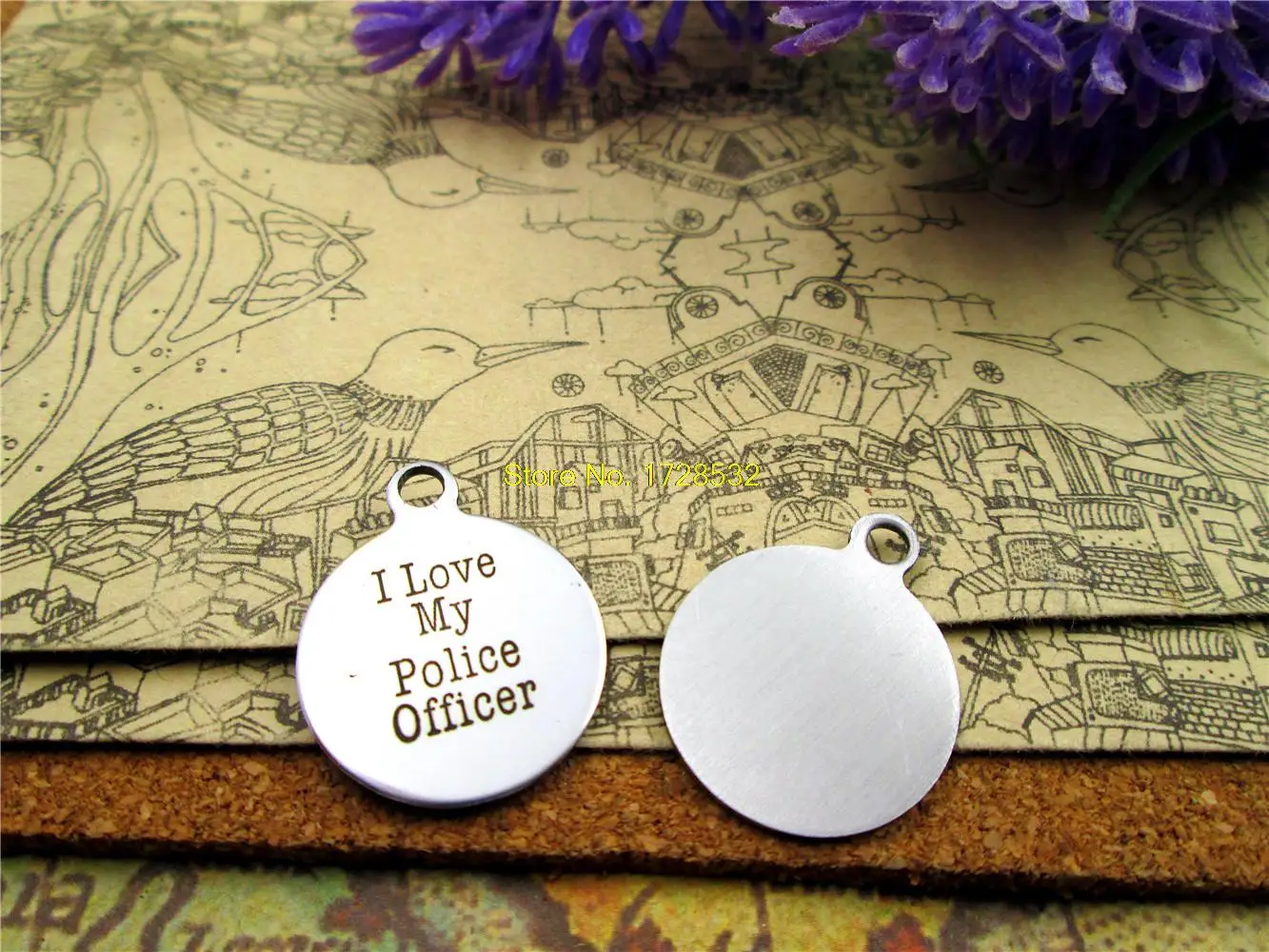 10 шт. подвески из нержавеющей стали Я люблю офицера|charm pendant|diy charms pendantdiy |