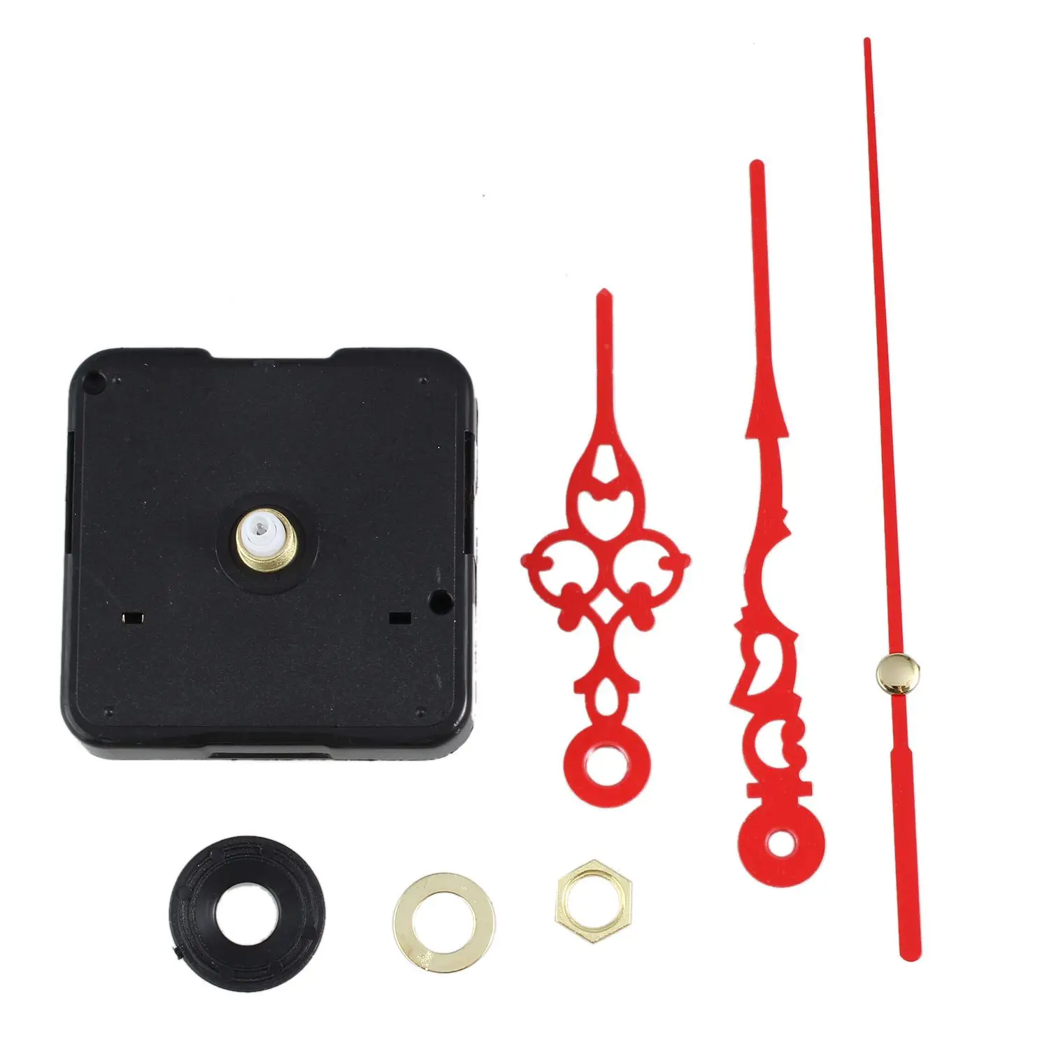 Buy High Quality New Quartz Black Wall Clock Movement Mechanism Repair Parts Kit on