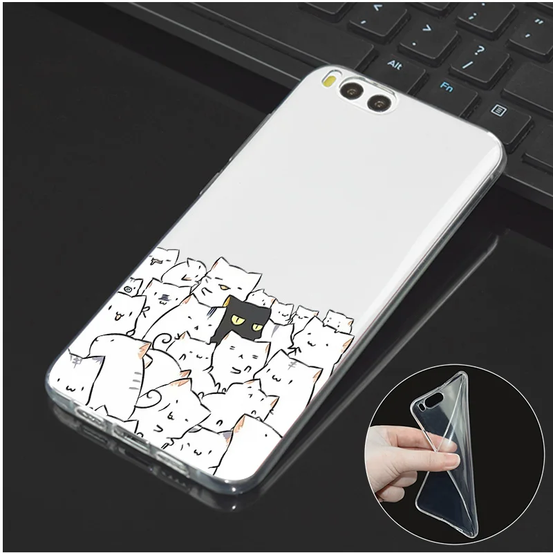 L8203 DREAMFOX L513 милый Кот силиконовый чехол-накладка из мягкого ТПУ чехол крышка для Xiaomi Mi Note 2, 3, 4, 5, 6, 8 SE M5 4C 4S 5C 5S 5X 6X A1 плюс - Цвет: L8203