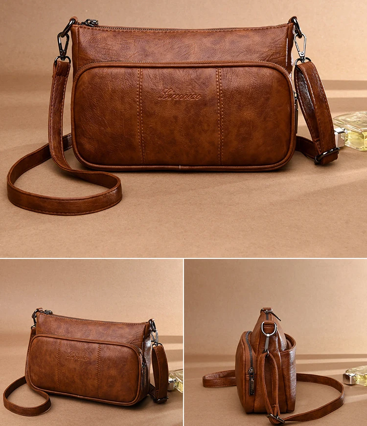 High Quality Genuine Leather Women's Handbags Shoulder CrossBody Bags For Women Messenger Bag Vintage Ladies Bolsas Feminina | Багаж и