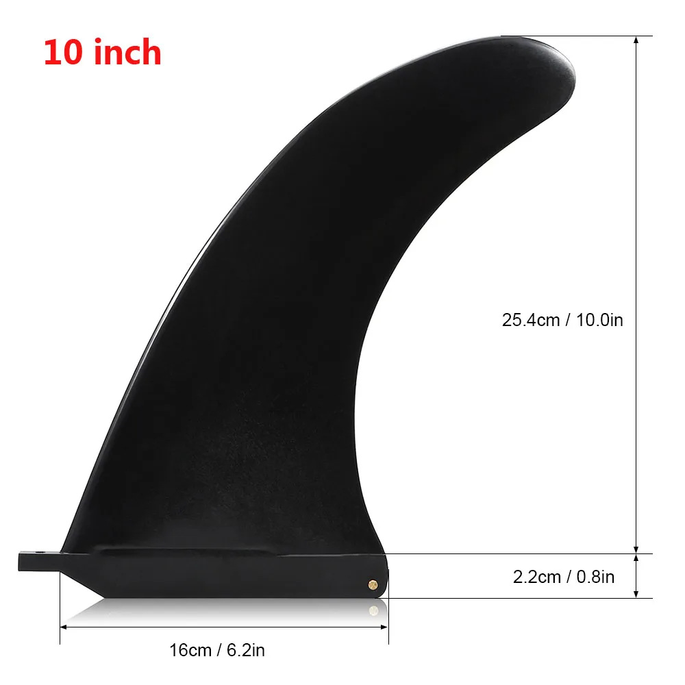 10 inch 6,5/7,5/8/9/10 дюймов нейлоновая доска для серфинга Longboard SUP одиночный плавник центральное ребро для серфинга с Веслом SUP плавник аксессуары для серфинга - Цвет: 10 inch