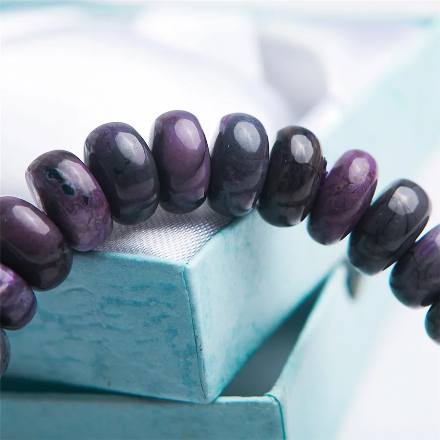 Натуральный Sugilite драгоценные камни камень браслет крутой мужской популярный