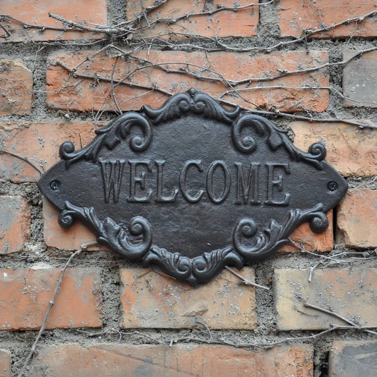 Металлическая дверь винтажная из чугуна для украшения дома и улицы|welcome door sign|welcome