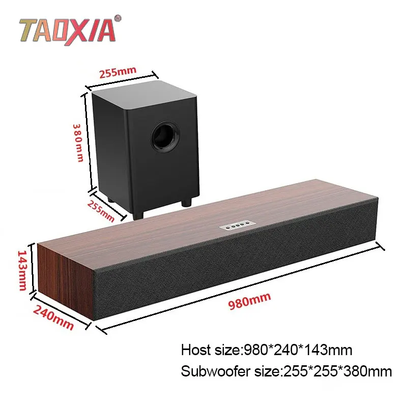 Сабвуфер высокой мощности Echo Wall Sound Wood 5 1 года домашняя система K song для гостиной
