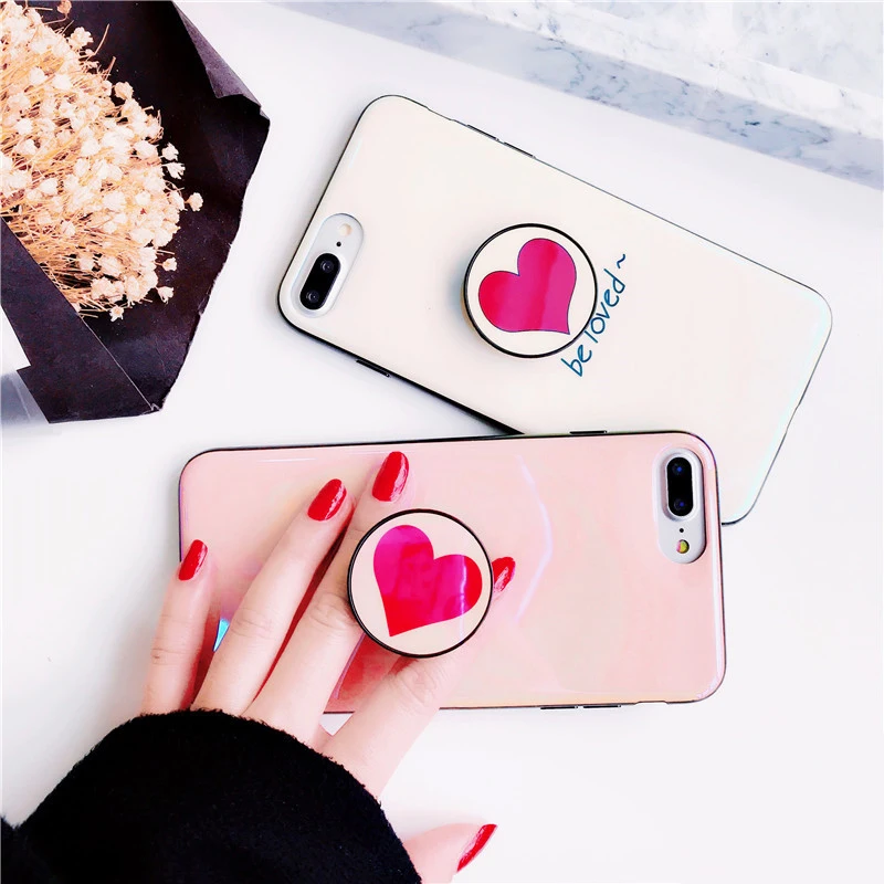 Чехол для мобильного телефона GlamPhoneCase Laser Love Heart iphone 7 plus Simle Face мягкий чехол 6 S 8 Plus X