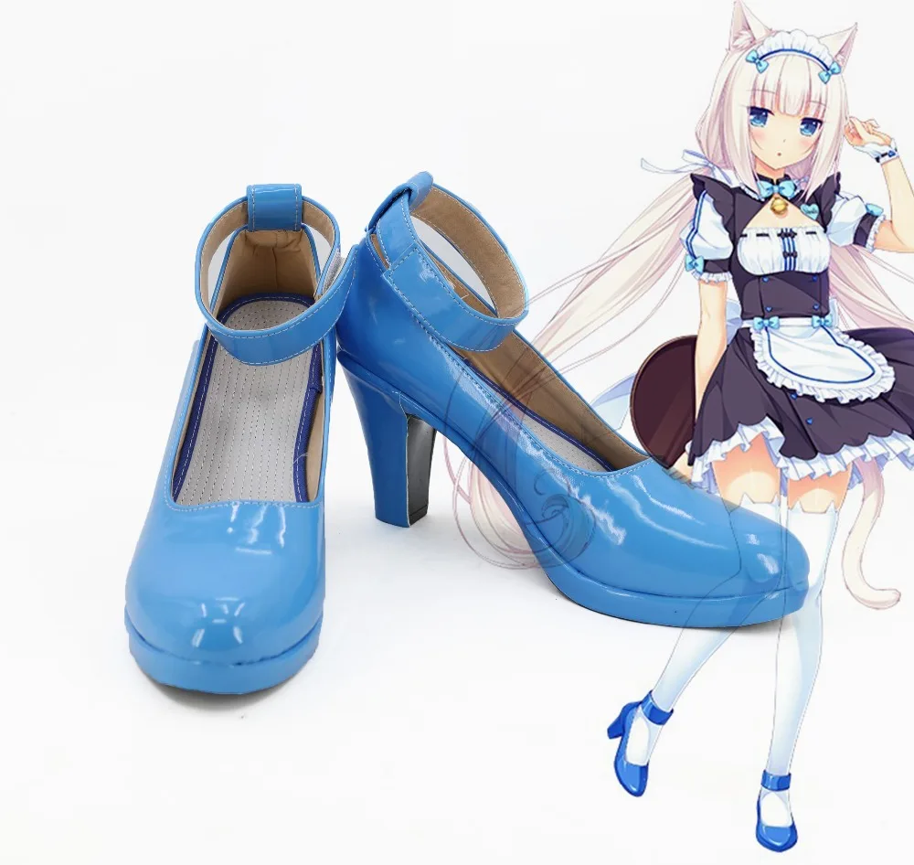 Женские ботинки для косплея NEKOPARA Chocola Ванильная горничная обувь девочек Лолита
