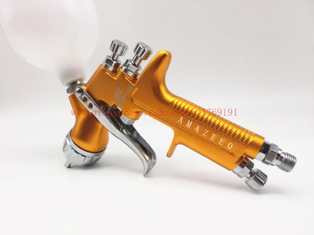 Высококачественный Профессиональный пистолет Gti pro lite с золотым рисунком TE10 1,3 мм, распылитель, краскопульт, распылитель на водной основе