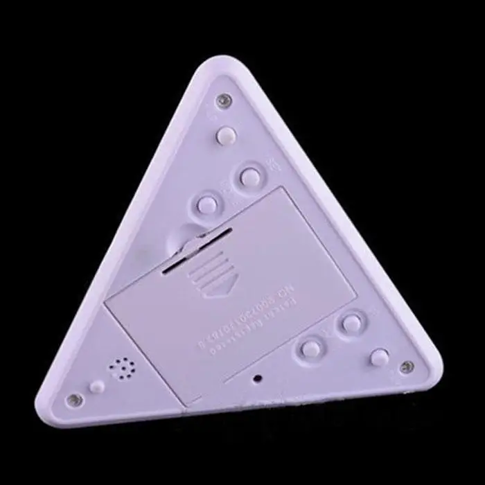 Модный Цветной сменный будильник Пирамида температура 7 цветов светодиодный