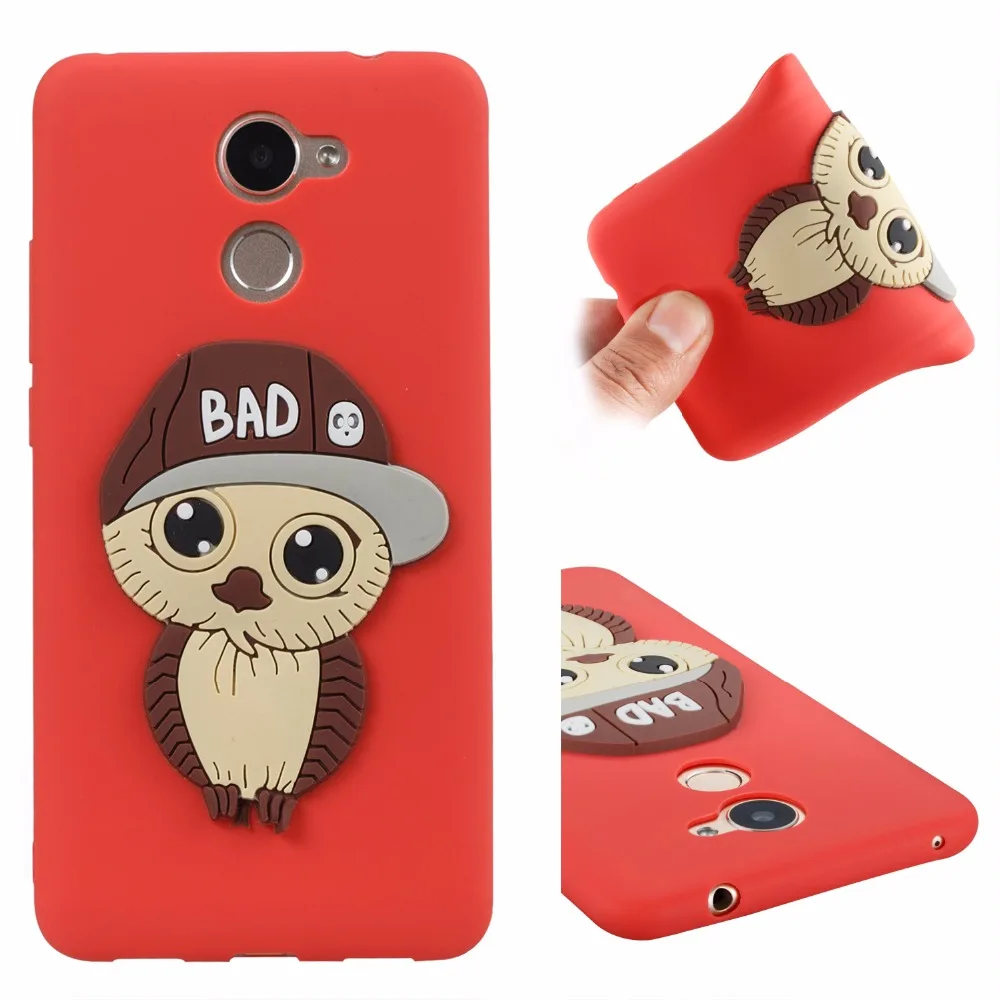For HUAWEI Enjoy7 Plus Honor6A Y5 III 2017 lovely Owl Anti-Fall Phone Cover Case Silicone Soft Bad Boy Cartoon Shell Rose |