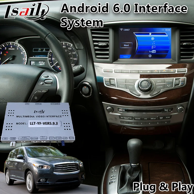 Android 7,1 мультимедийный видео интерфейс для Infinite QX60, gps-навигация для Infiniti JX35/M25/M37/M56