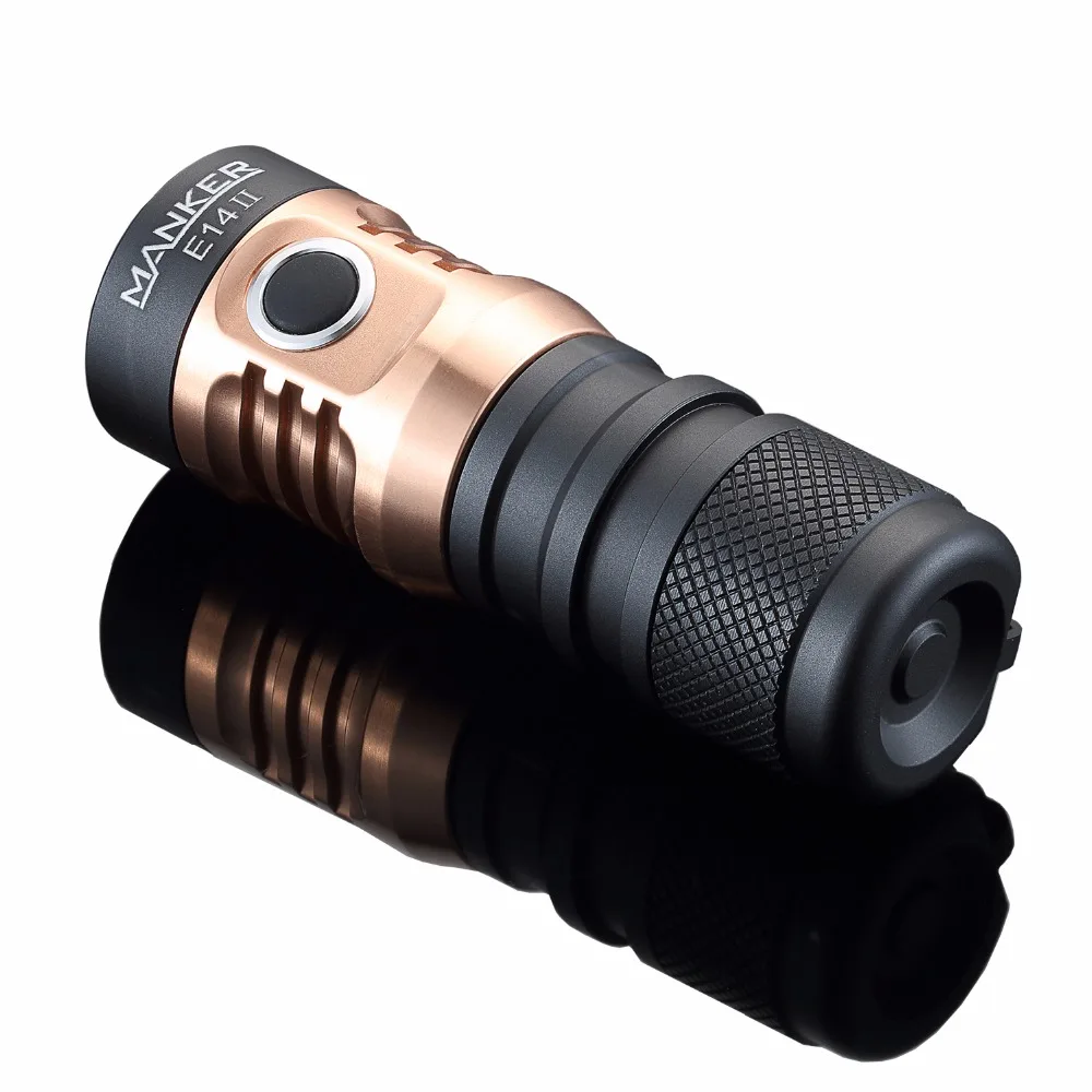 Manker E14 II 2200 люмен USB Перезаряжаемый 18650 фонарик с 4x CREE XPG3 светодиодный/4x Nichia 219C светодиодный+ аккумулятор 18650