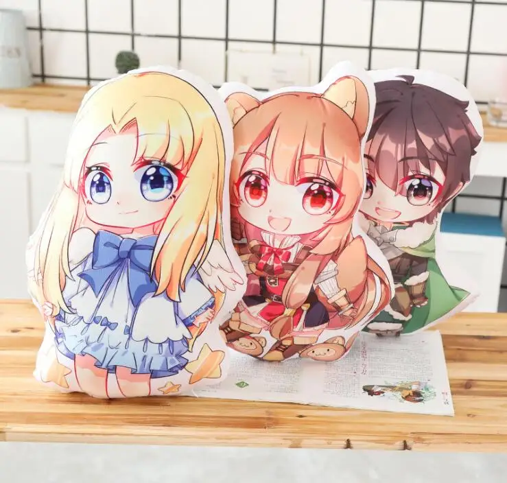 Восходящий из щита герой Naofumi Iwatani 50 см Мультяшные мягкие куклы подушка игрушки
