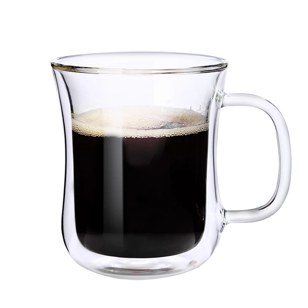 

200ml Double walled Heat-resistant Glass Coffee Mug Daily Drinkware Juice Mug Personal Water Tea Milk Cup
