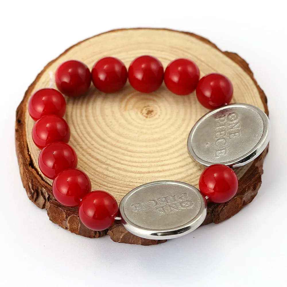 Г-жа ювелирные изделия одна штука браслет Ace из красных бусин для мужчин аниме