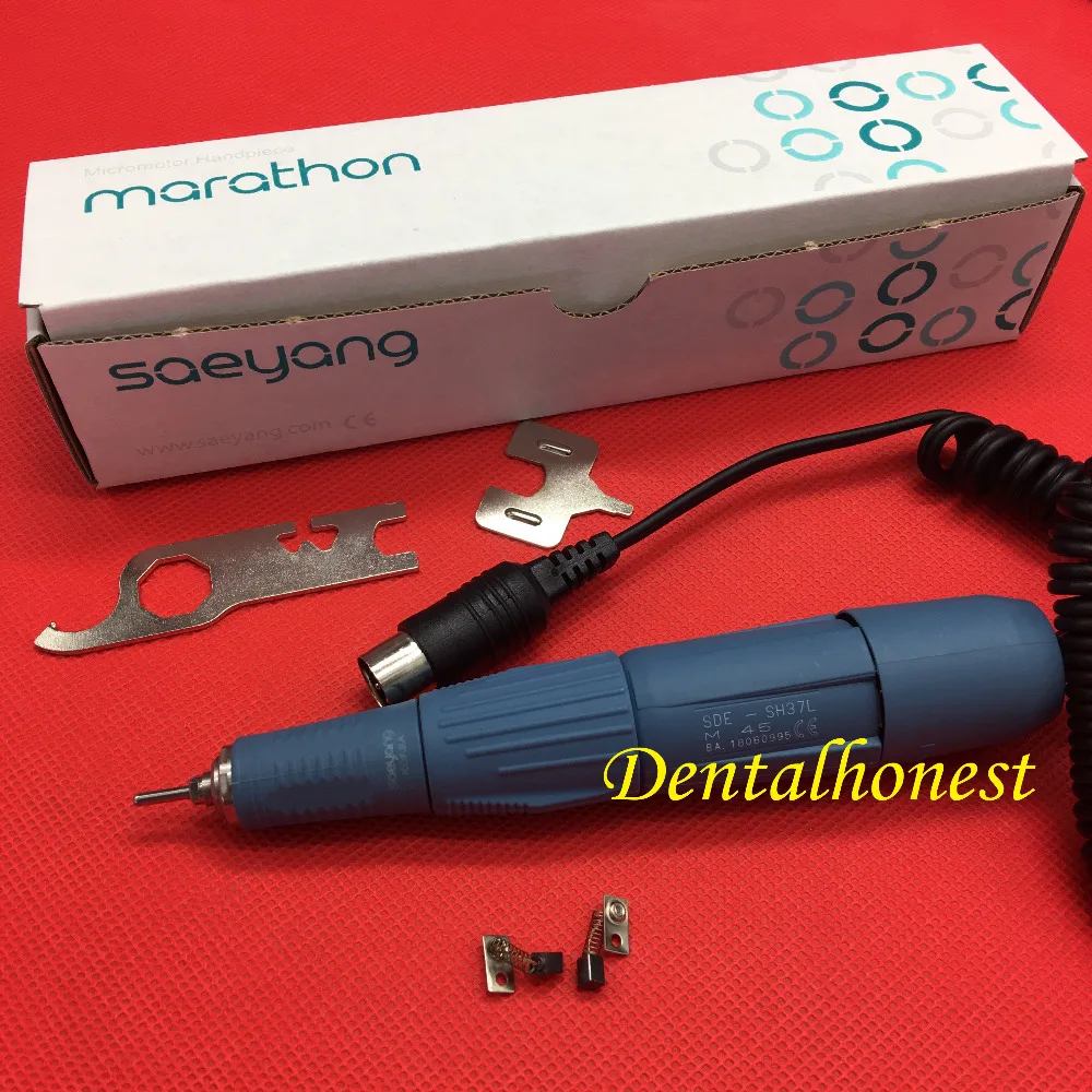 Dental Lab Jewery 45000rpm SDE-H37L M45 Electric Micromotor Motor Carving for Machine Micromotor SAEYANG of South Korea