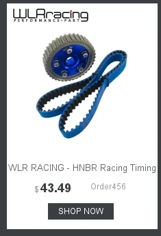 WLR RACING-HNBR гоночный Ремень ГРМ синий+ алюминиевый кулачковый механизм синий для 92-00 Civic D16Z D16Y WLR-TB1002B+ 6542B