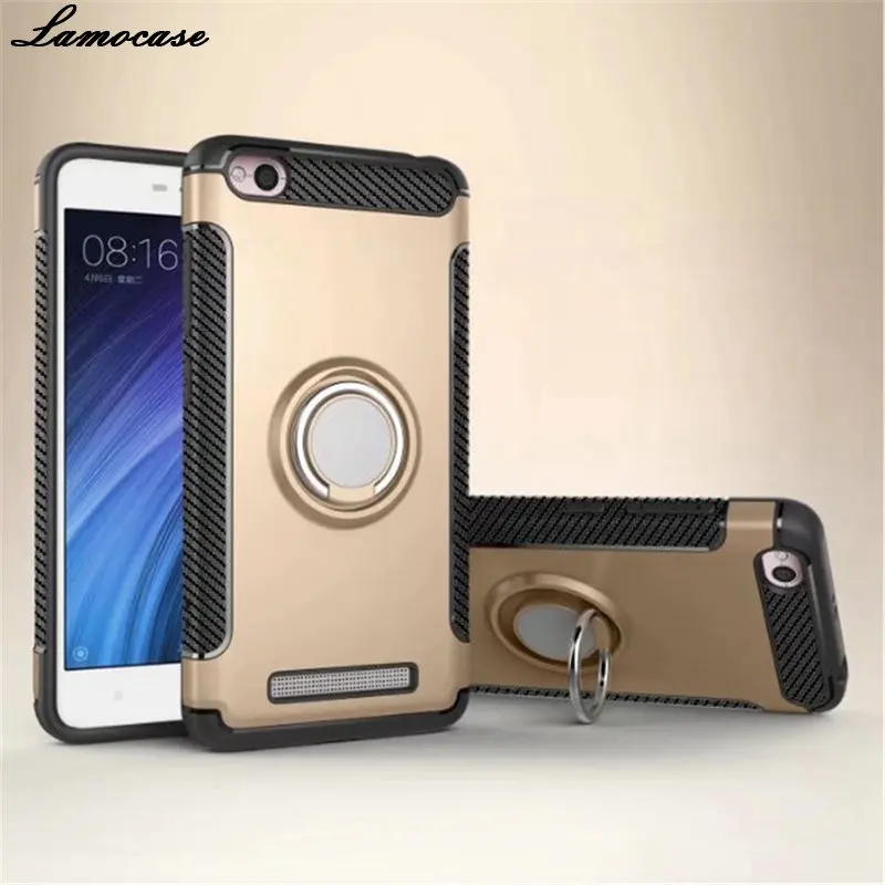 Case For Xiaomi Redmi Note 4X Metal Ring Holder Bracket Cover 4X/4A/4 Combo Anti-knock Magnet Knockproof Armor |