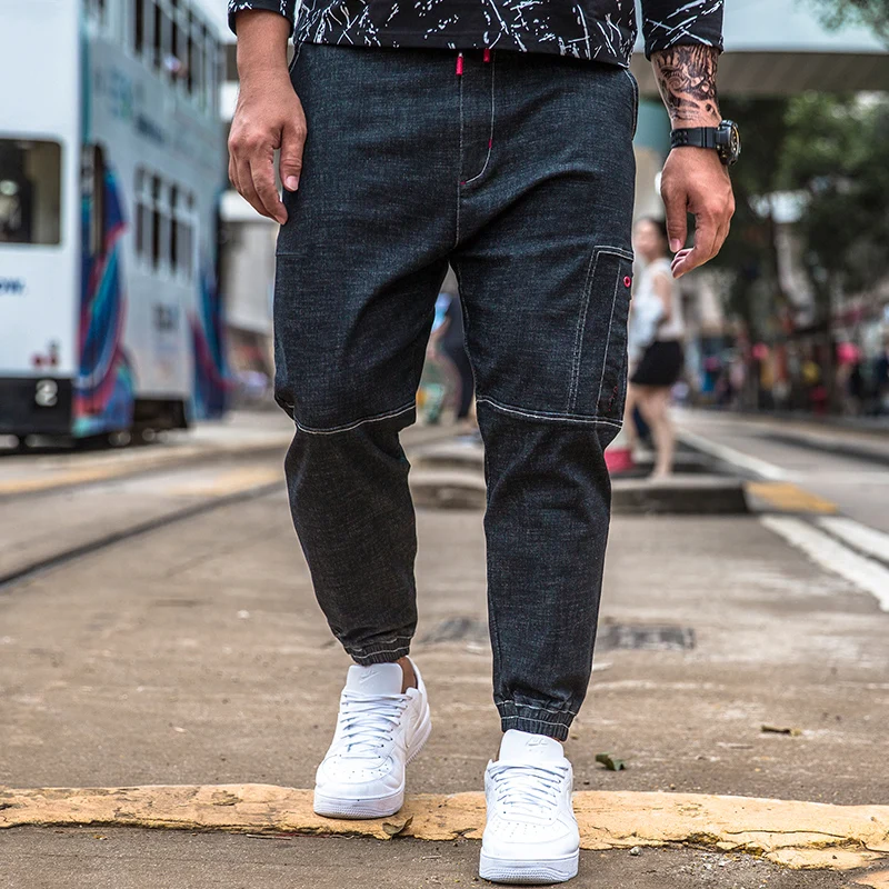 Известный бренд мужские джинсы 2019 Новая мода повседневные джинсовые брюки с