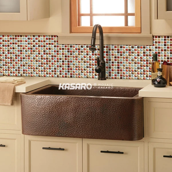 Европа мозаичная плитка из хрустального стекла HMGM2089 для кухни ванной душа