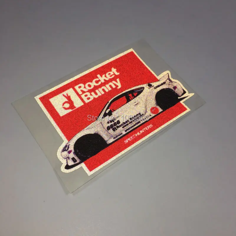 Мультяшный Автомобиль Мотоцикл RB наклейка на автомобиль Светоотражающая для