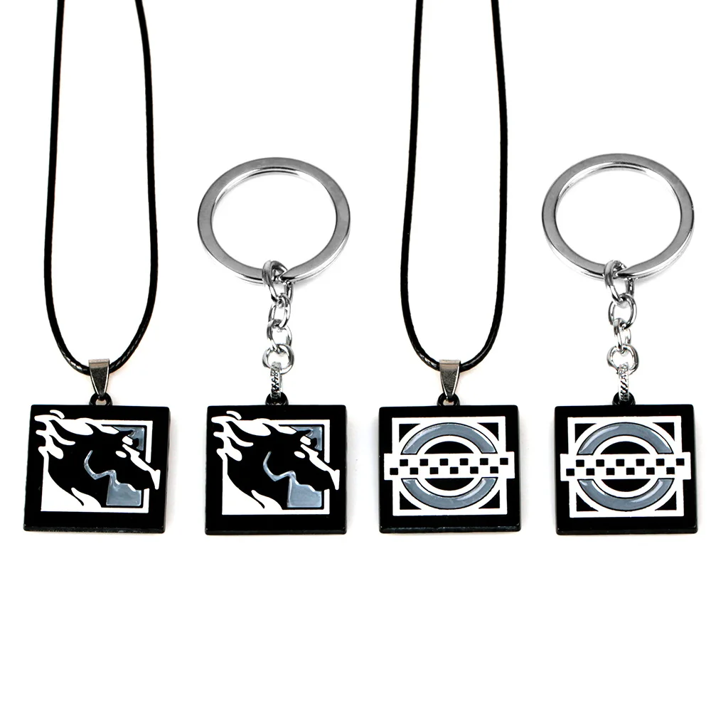 2019 Новинка Радуга шесть осада брелки для мужчин женщин Ювелирная игра Maverick Clash