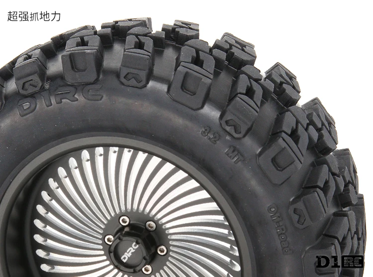 4 шт. D1RC 1/8 супер захват RC Гусеничный 3,2 дюймов RC толстые колеса шины с губкой для 1/8 rc Гусеничный и 1/10 осевой Рейф