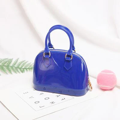 Navy Blue Повседневные женские милые силиконовые сумки, сумка-тоут, для девушек, в виде ракушки, Bolsas, известная Дамская Летняя Желейная сумка через плечо, пляжные сумки Bolsa - Цвет: Navy Blue