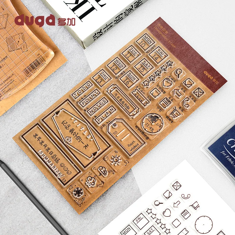 Прозрачный прозрачный силиконовый штамп/печать для DIY скрапбукинга фотоальбома