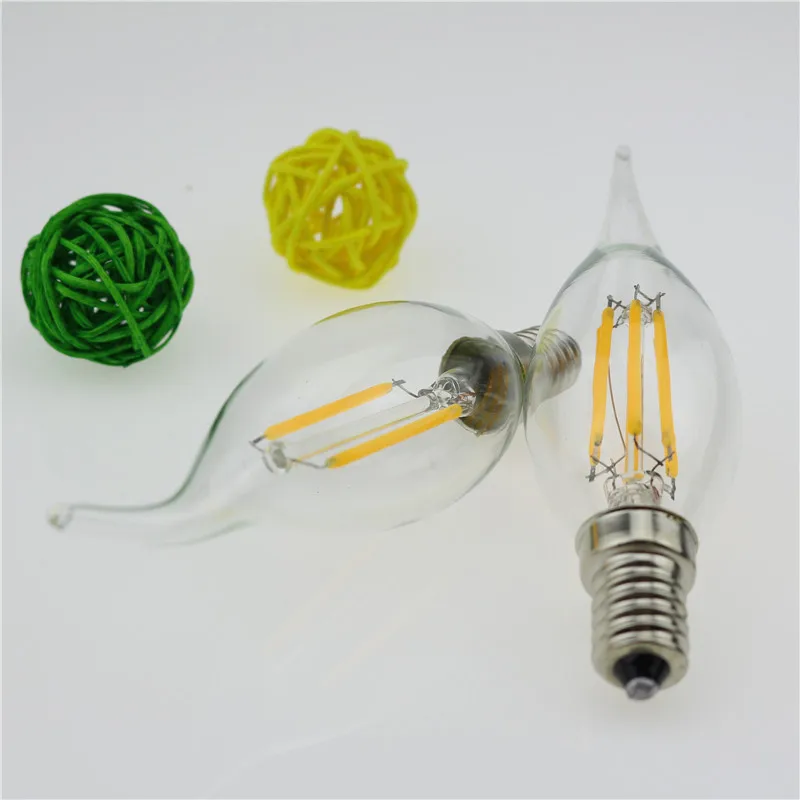 1X Новая Светодиодная лампа E14 4 Вт 6 9 LED E12 AC110V 220 В диммируемая COB накаливания