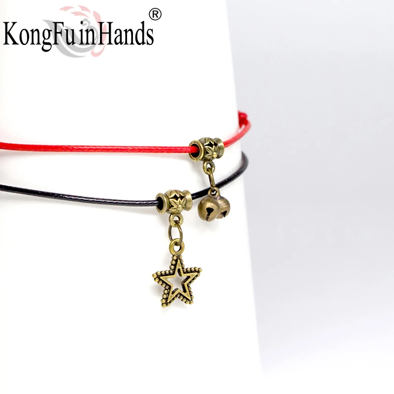 Браслет на ногу ручной работы с красными веревками и звездами 2019 | Украшения