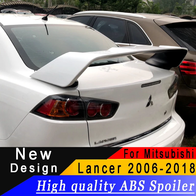 Для Mitsubishi Lancer EX 2006- тип спойлер высокого качества ABS спойлер грунтовка или любой цвет задний спойлер для Lancer EX