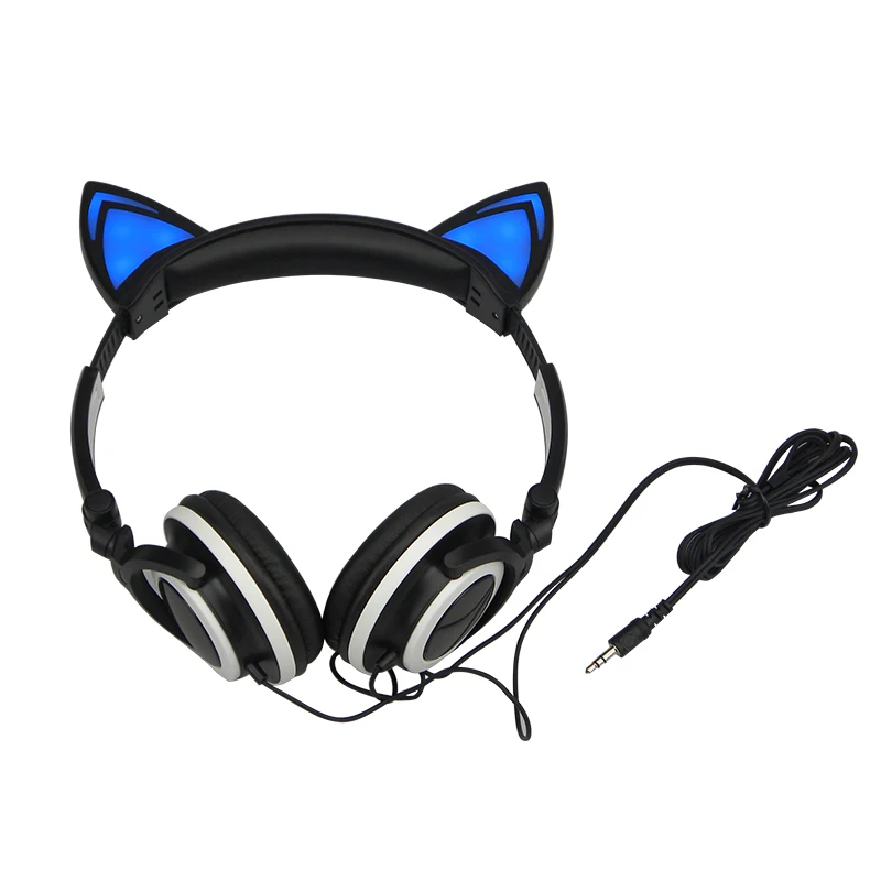 Кошка Наушники Складная Мигает Светящиеся Gaming Headset со СВЕТОДИОДНОЙ подсветкой