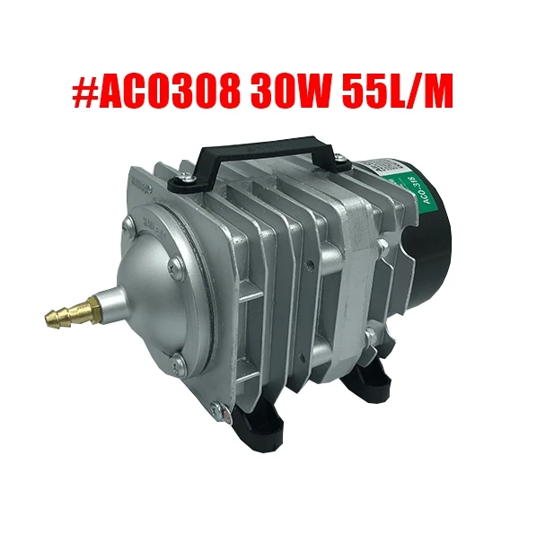 Hailea ACO-208, воздушный компрессор для рыб, 220 В, аэратор насоса для аквариума, для пруда, рыбной фермы, аквакультуры, ресторана, профессиональный насос 45л/м 12галл/м - Цвет: ACO308 30W 55LM