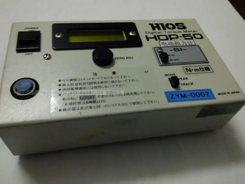 Оригинальный Японский HIOS hios HDP 50 цифровой крутящий момент метр мощность/крутящий