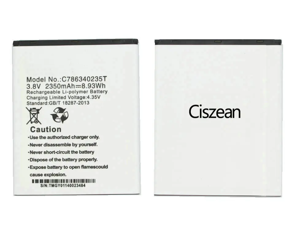 Ciszean 1x3 8 V 2350mAh Замена C786340235T Li-Ion Батарея сенсорная панель для BLU Studio 5.5S D630 D630L D630U +