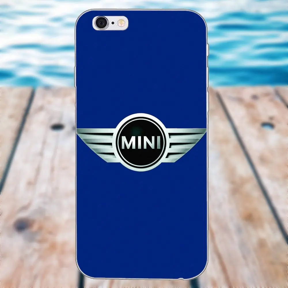 Мини Cooper черные красные вдохновленные мягкие чехлы обложки для Apple iPhone 4 4s 5 5C SE 6 6 S 7 8 Plus X Galaxy большое ядро II Prime Alpha