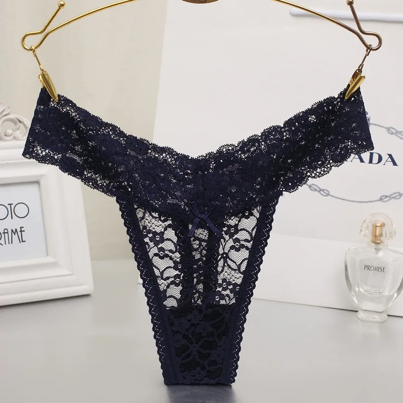 Женские трусики из хлопка кружевные с цветочным принтом стринги сексуальное