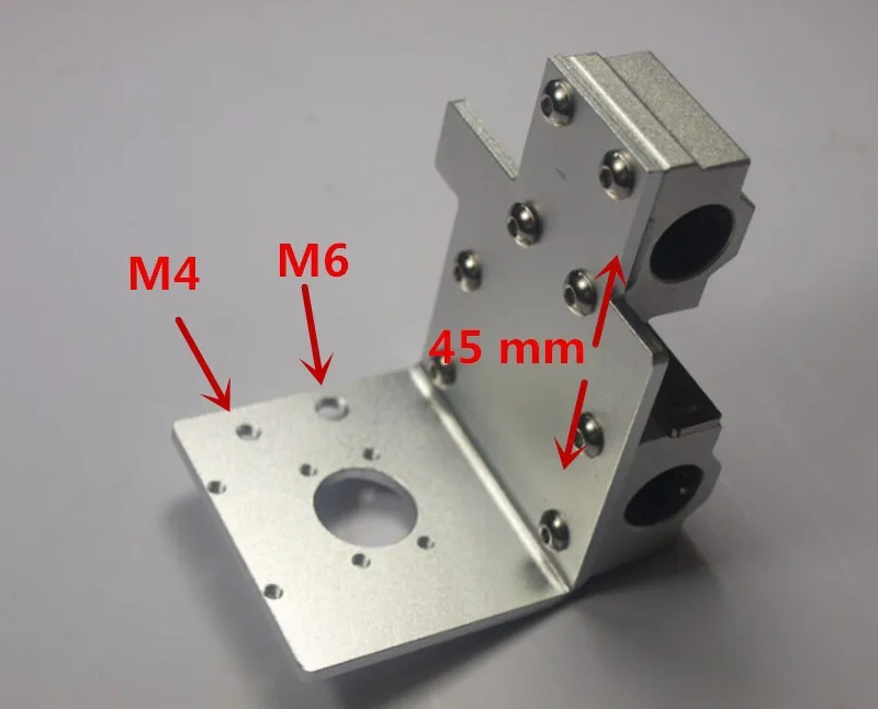 Печатающая головка для принтера Reprap Prusa i3 X axis цельнометаллическая экструдер