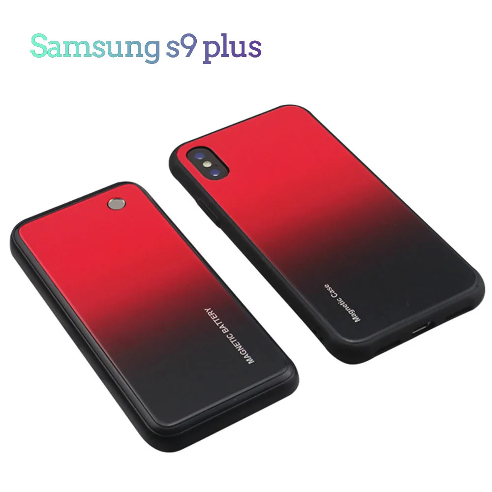 Jinxingcheng Батарея чехол для samsung Note 9 5000 мА-ч, Мощное зарядное устройство Крышка для samsung S9/S9 большие рамки для samsung S8/S8 плюс - Цвет: for Samsung s9 plus