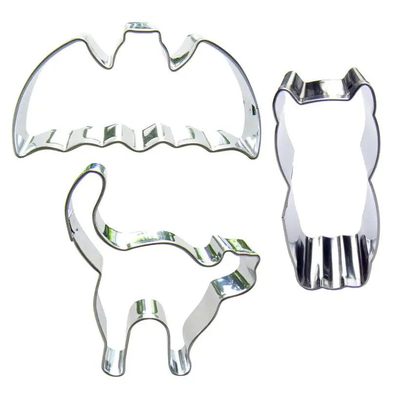 Инструменты для украшения торта в форме кошачьей летучей мыши и тыквы маленькие